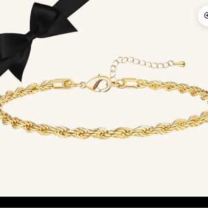 Elegant Gold Rope Chain Bracelet